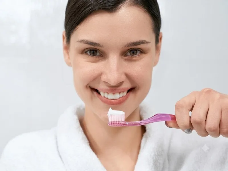 Chải răng nhẹ nhàng và làm sạch kẽ răng giúp bảo vệ sức khỏe nướu.