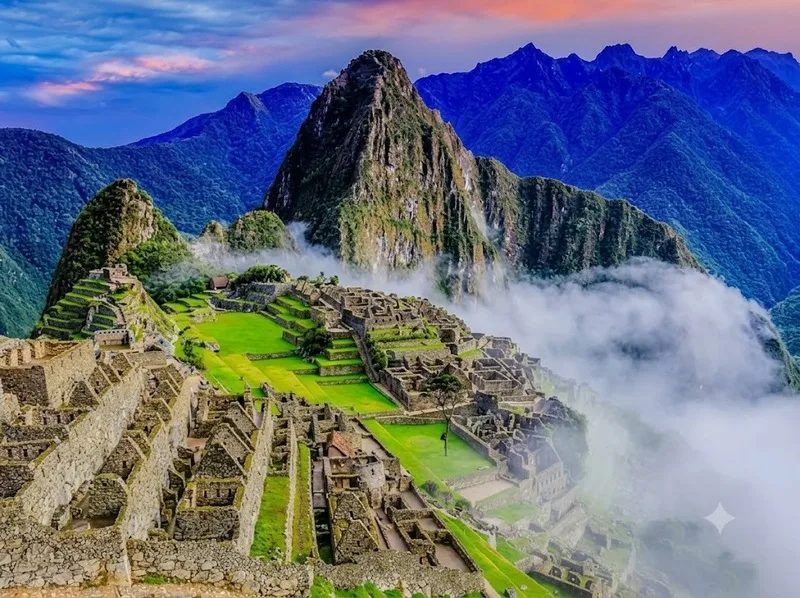 Machu Picchu nằm giữa dãy Andes tại Peru