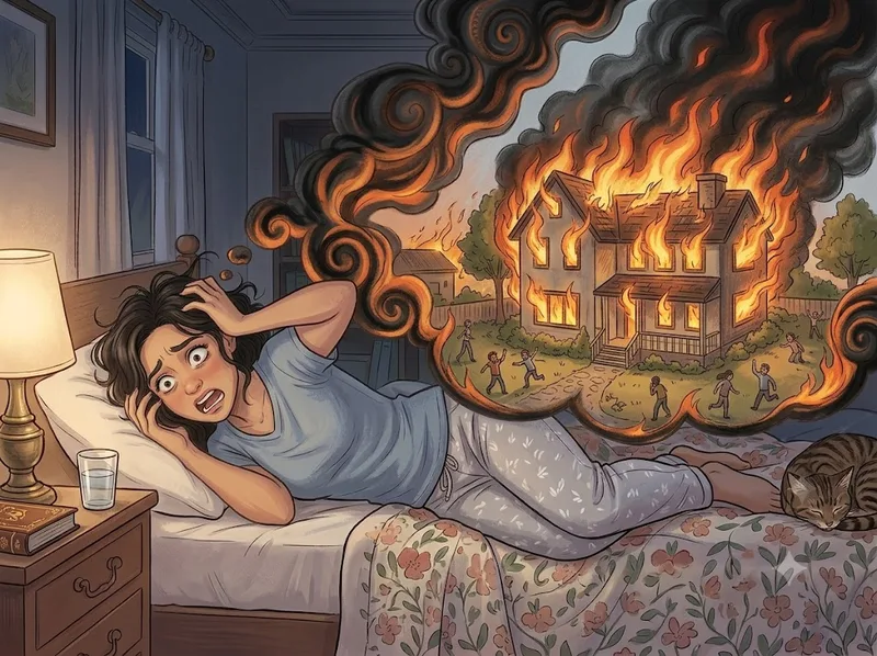 Mơ thấy tự đốt nhà có thể phản ánh mong muốn thay đổi