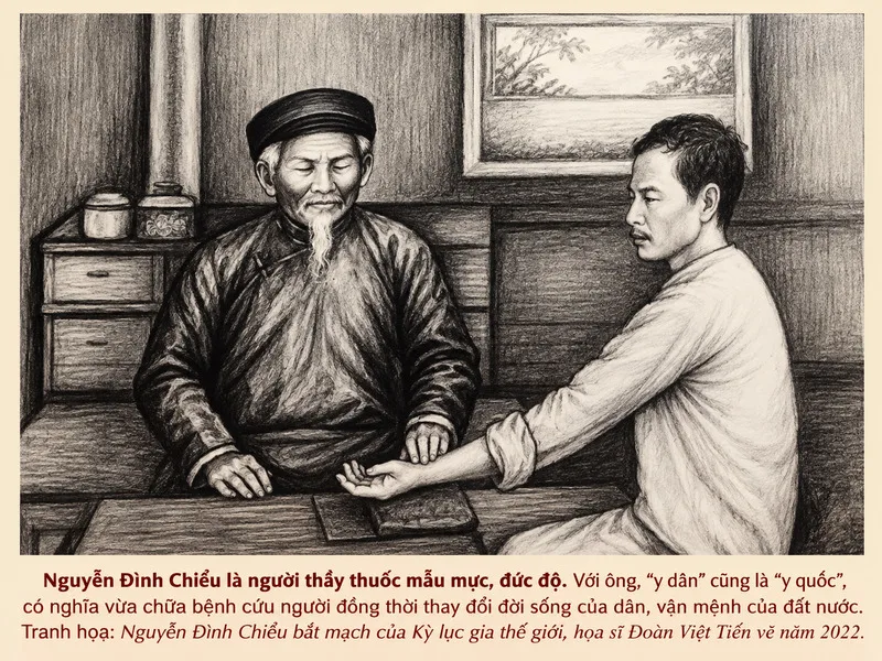 Nguyễn Đình Chiểu với vai trò nhà thơ, nhà giáo và thầy thuốc