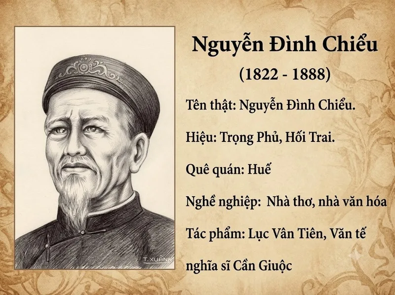 Tiểu sử Nguyễn Đình Chiểu và bước ngoặt lớn trong cuộc đời